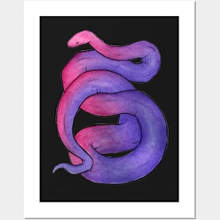 Pink/Purple Snake Posters and Art